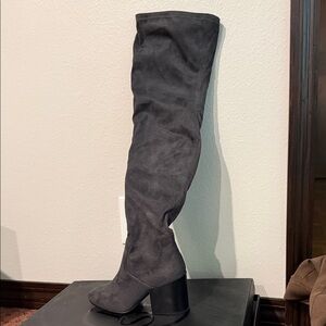 Ash Charcoal Over-the-Knee Women's Boots